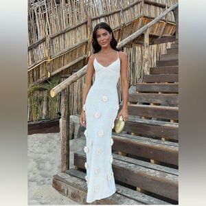 Meshki Suki Knit Maxi dress with flowers